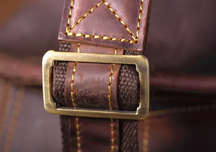 COOL LEATHER MENS SLING BAG CROSSBODY BAG Chest Bag FOR MEN