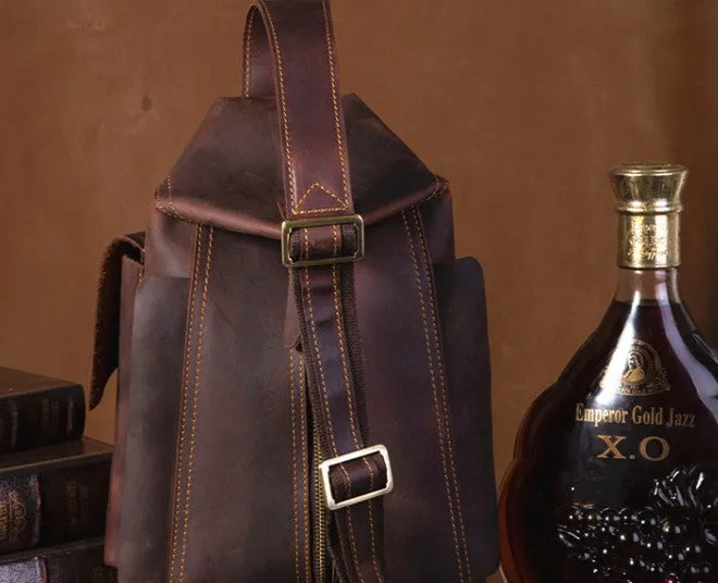 COOL LEATHER MENS SLING BAG CROSSBODY BAG Chest Bag FOR MEN