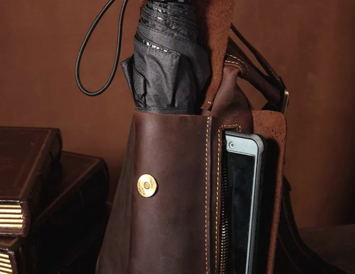 COOL LEATHER MENS SLING BAG CROSSBODY BAG Chest Bag FOR MEN
