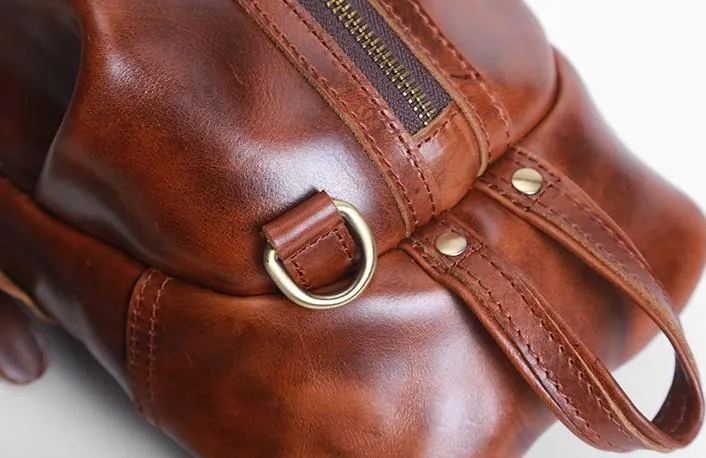 Cool Leather Mens Sling Bag Shoulder Sling Bag Chest Bag for men