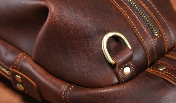 Cool Leather Mens Sling Bag Shoulder Sling Bag Chest Bag for men