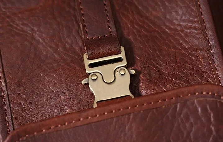 Cool Leather Mens Sling Bag Sling Shoulder Bag Chest Bag for men