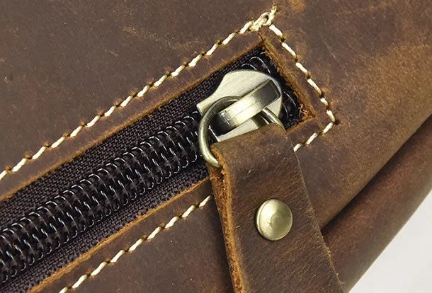 Cool Mens Leather Chest Bags Sling Bag Sling pack Shoulder sling bag For Men
