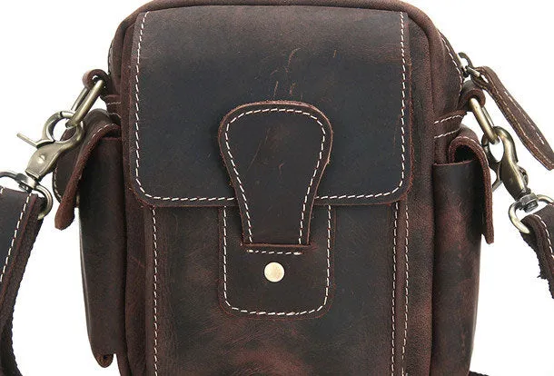 Cool Mens Leather Chest Bags Sling Bag Sling pack Shoulder Sling bags For Men