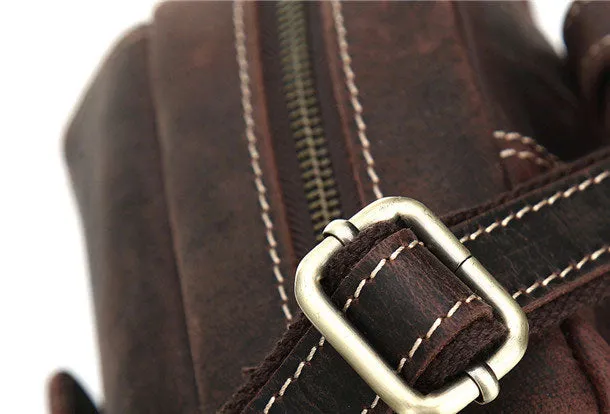 Cool Mens Leather Chest Bags Sling Bag Sling pack Shoulder Sling bags For Men
