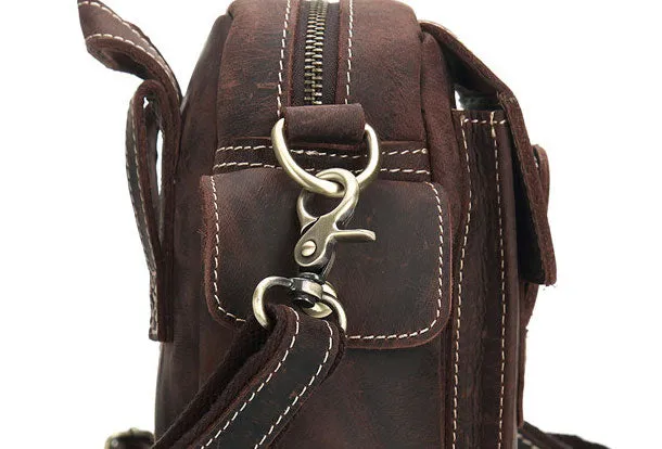 Cool Mens Leather Chest Bags Sling Bag Sling pack Shoulder Sling bags For Men