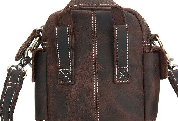 Cool Mens Leather Chest Bags Sling Bag Sling pack Shoulder Sling bags For Men