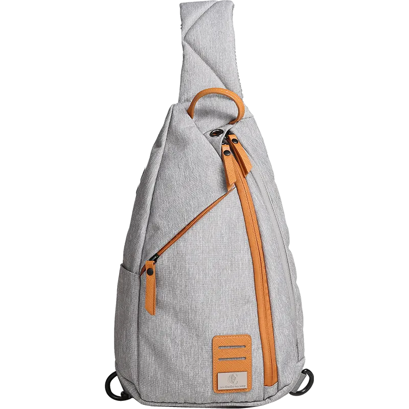 Cool Nylon Casual Men's Black Chest Bag One Shoulder Backpack For Men