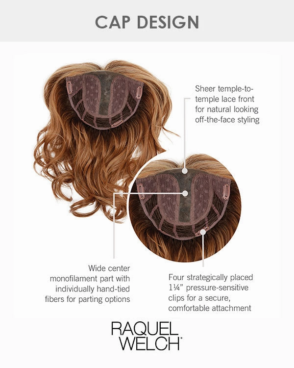 Crave The Wave | Lace Front & Monofilament Part Synthetic Hair Topper by Raquel Welch