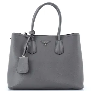 Cuir Double Tote Saffiano Leather Large