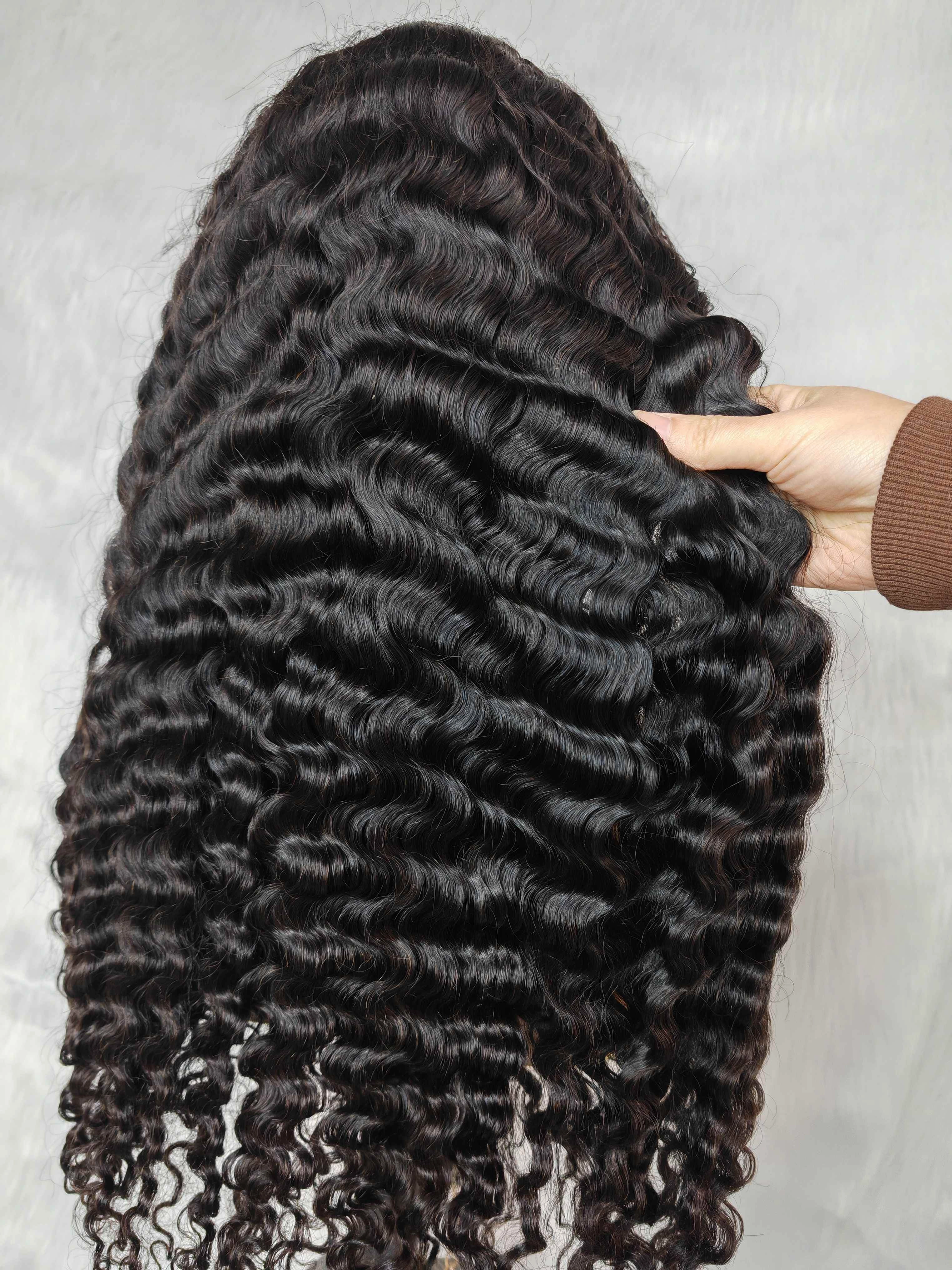 Curly Edge Natural 4C Edge 13x6 Skin Melt Lace Frontal Wig Burmese Curls