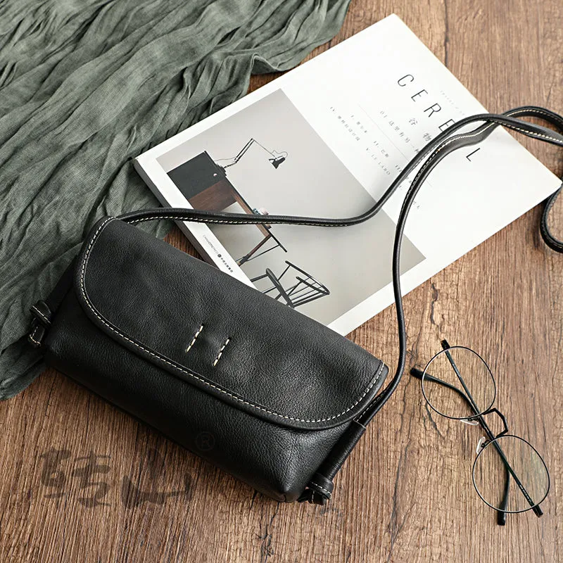 Cute Brown Leather Small Crossbody bag for Women Leather Small Shoulder Bag for Women