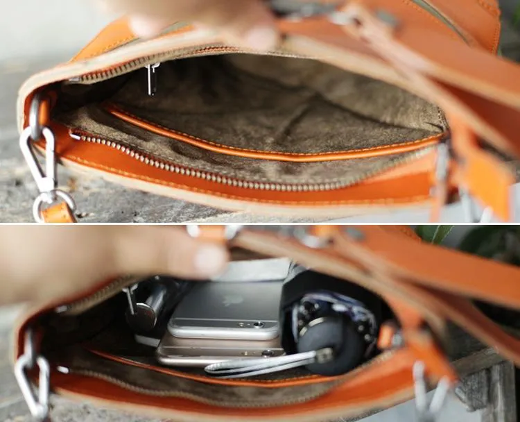 Cute Small Green Womens Leather Bucket Handbag Clutch Brown Leather Bucket Side Bag Shoulder Bag