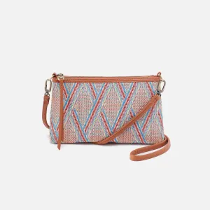 Darcy Crossbody In Multi Weave With Leather Trim - Sunset Raffia