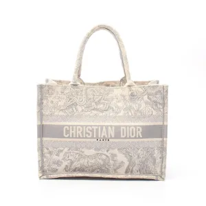 Dior Canvas Book Tote Medium Bag Toile de Jouy