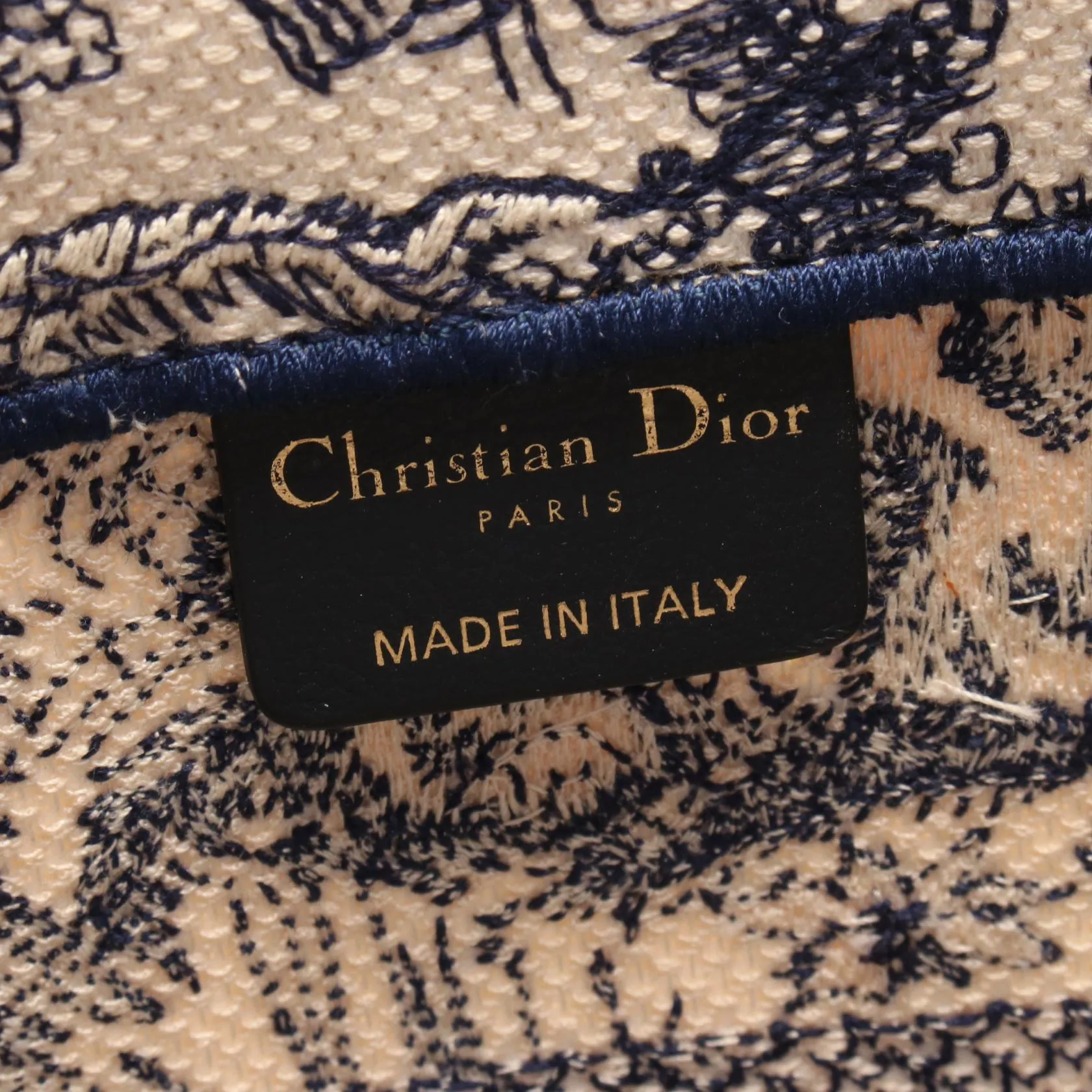 Dior Canvas Book Tote Medium Bag