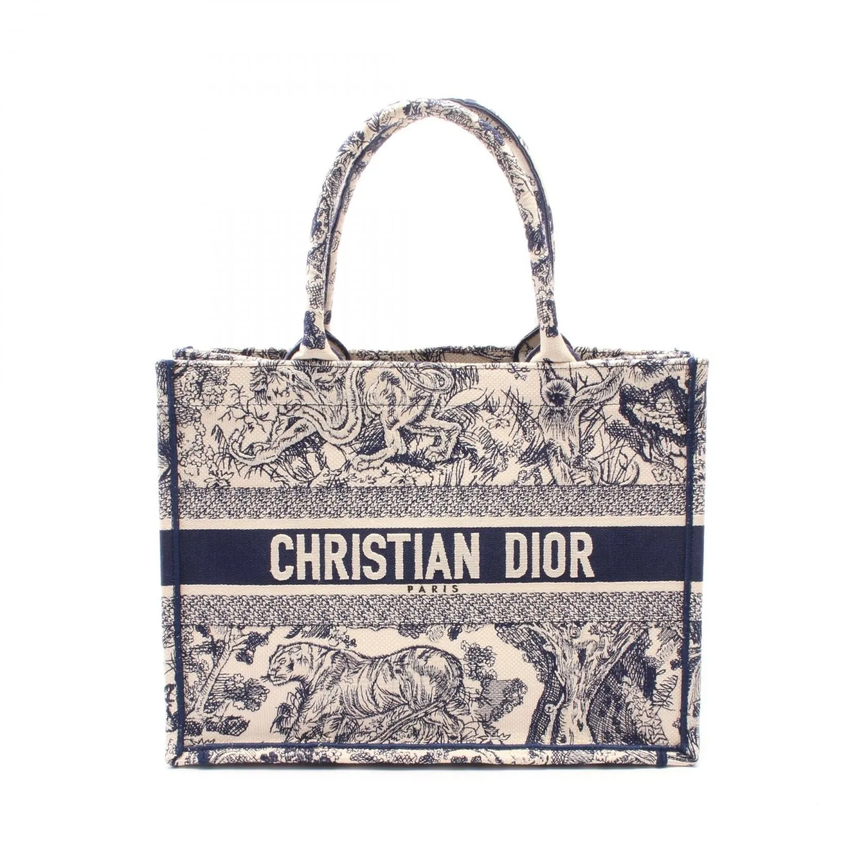 Dior Canvas Book Tote Medium Bag