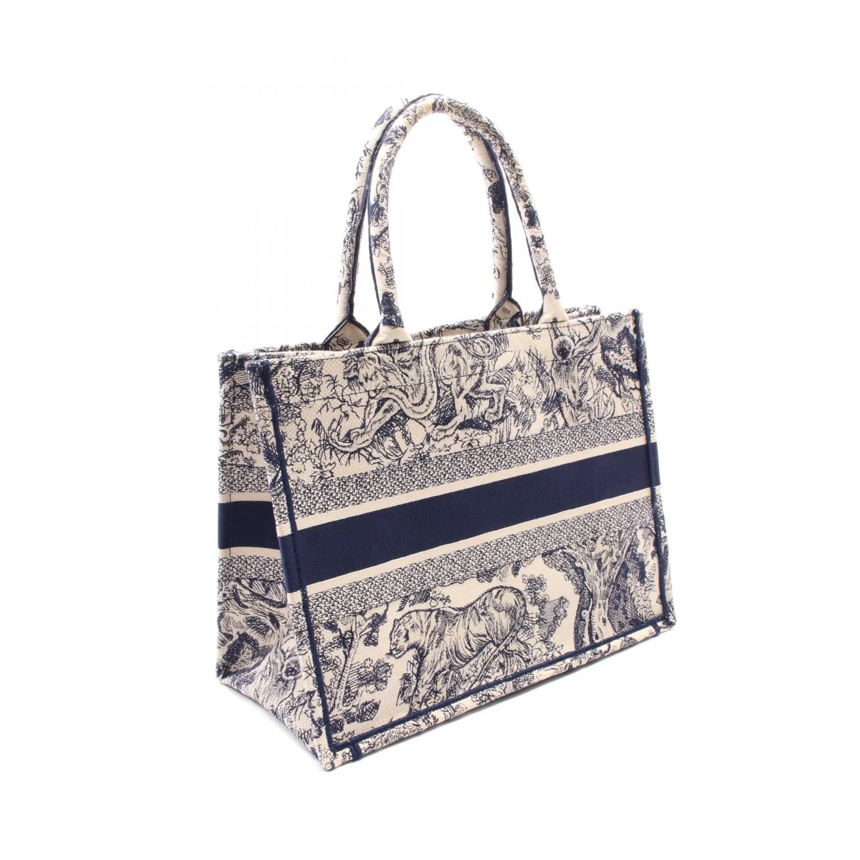 Dior Canvas Book Tote Medium Bag