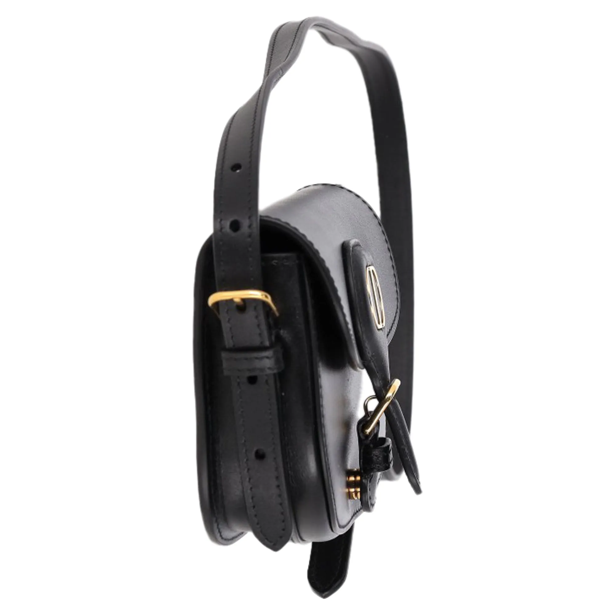 Dior New Dior Bobby Mini Bag in Black Calfskin Leather