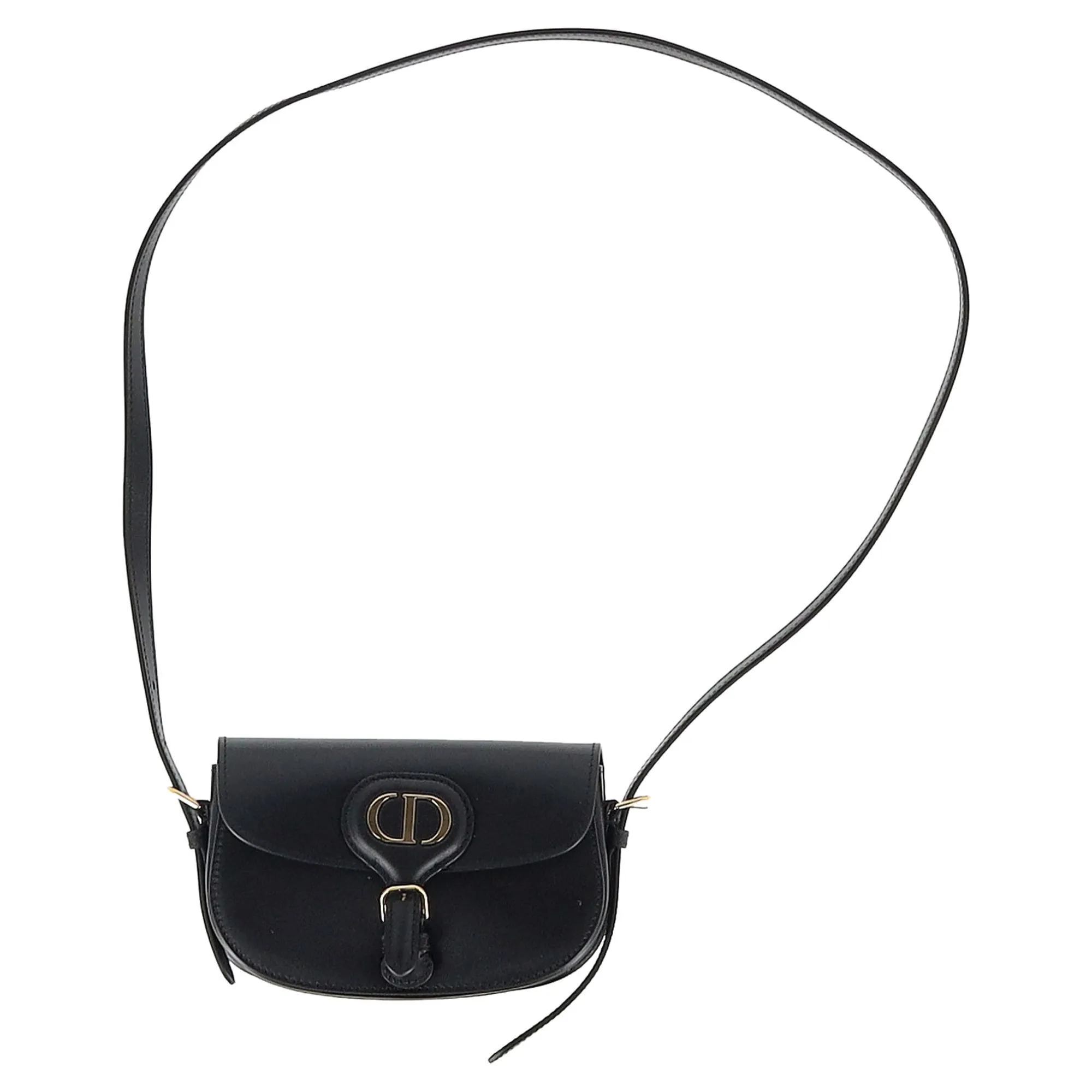 Dior New Dior Bobby Mini Bag in Black Calfskin Leather
