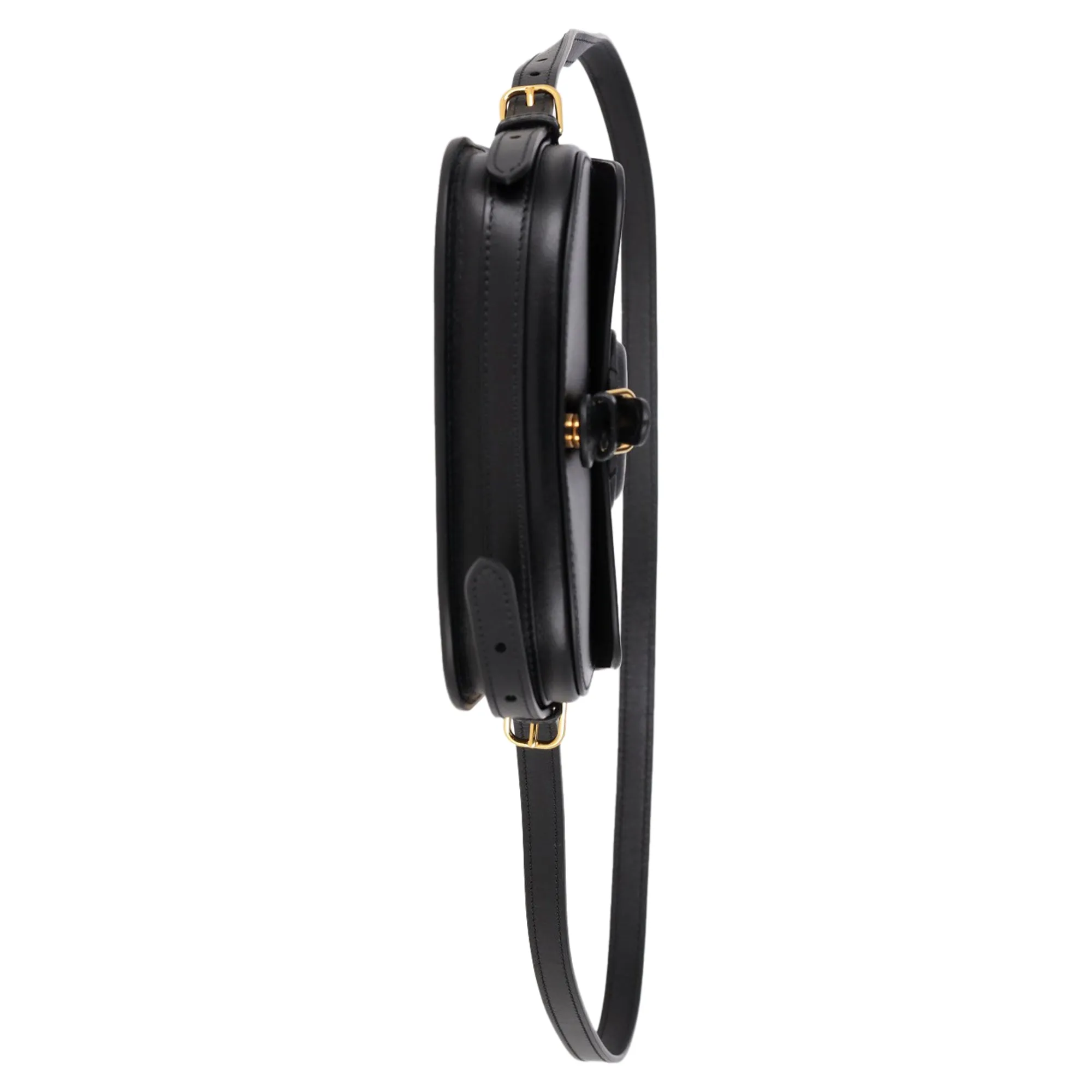 Dior New Dior Bobby Mini Bag in Black Calfskin Leather