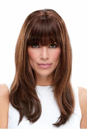 Easi Fringe   Human Hair Clip on Bangs Hairpiece