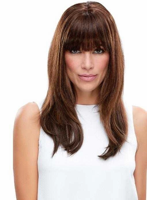 Easi Fringe   Human Hair Clip on Bangs Hairpiece
