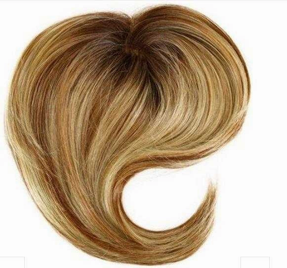 Easi Fringe   Human Hair Clip on Bangs Hairpiece