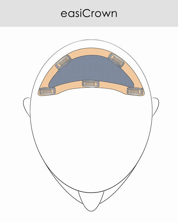 EasiCrown HH 18 inch | Remy Human Hair Clip-in Crown Volumizer Topper by Jon Renau