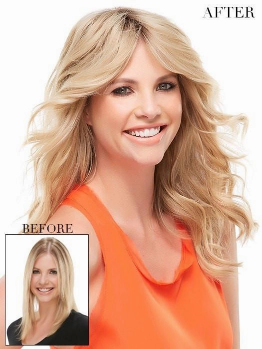 easiPart HH XL 12" | Remy Human Hair Topper (Mono Top)
