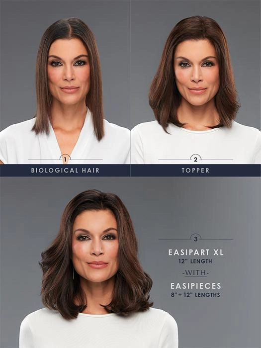 easiPieces 8" L x 9" W | Remy Human Hair Piece (1 Piece)