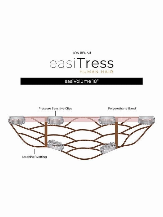 easiVolume 18" | Human Hair Extension | Clip In