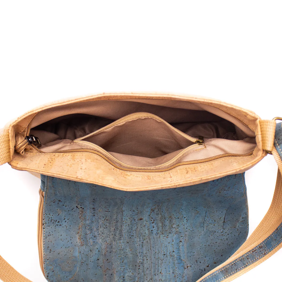 Elegant Cork Crossbody Bag ?C Natural & Colorful Tassel Flap Shoulder Purse BAGP-026