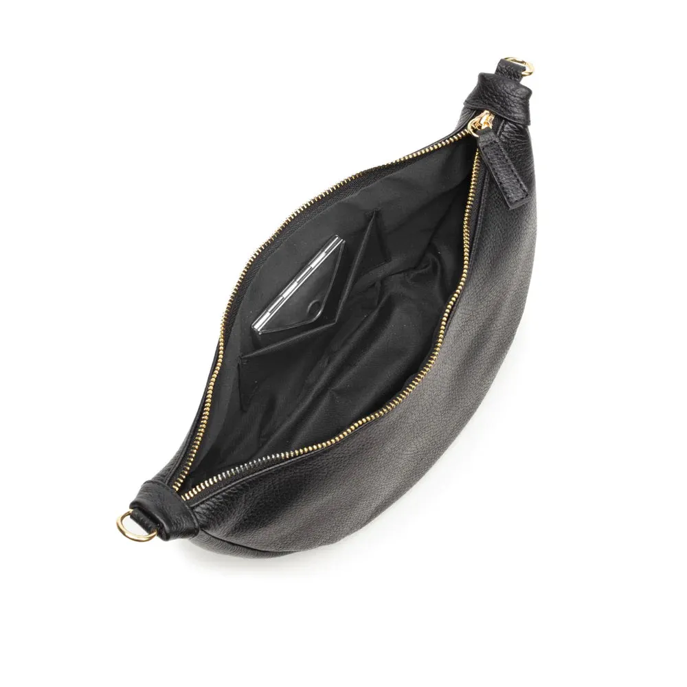 Elie Beaumont Black Leather Hobo Bag