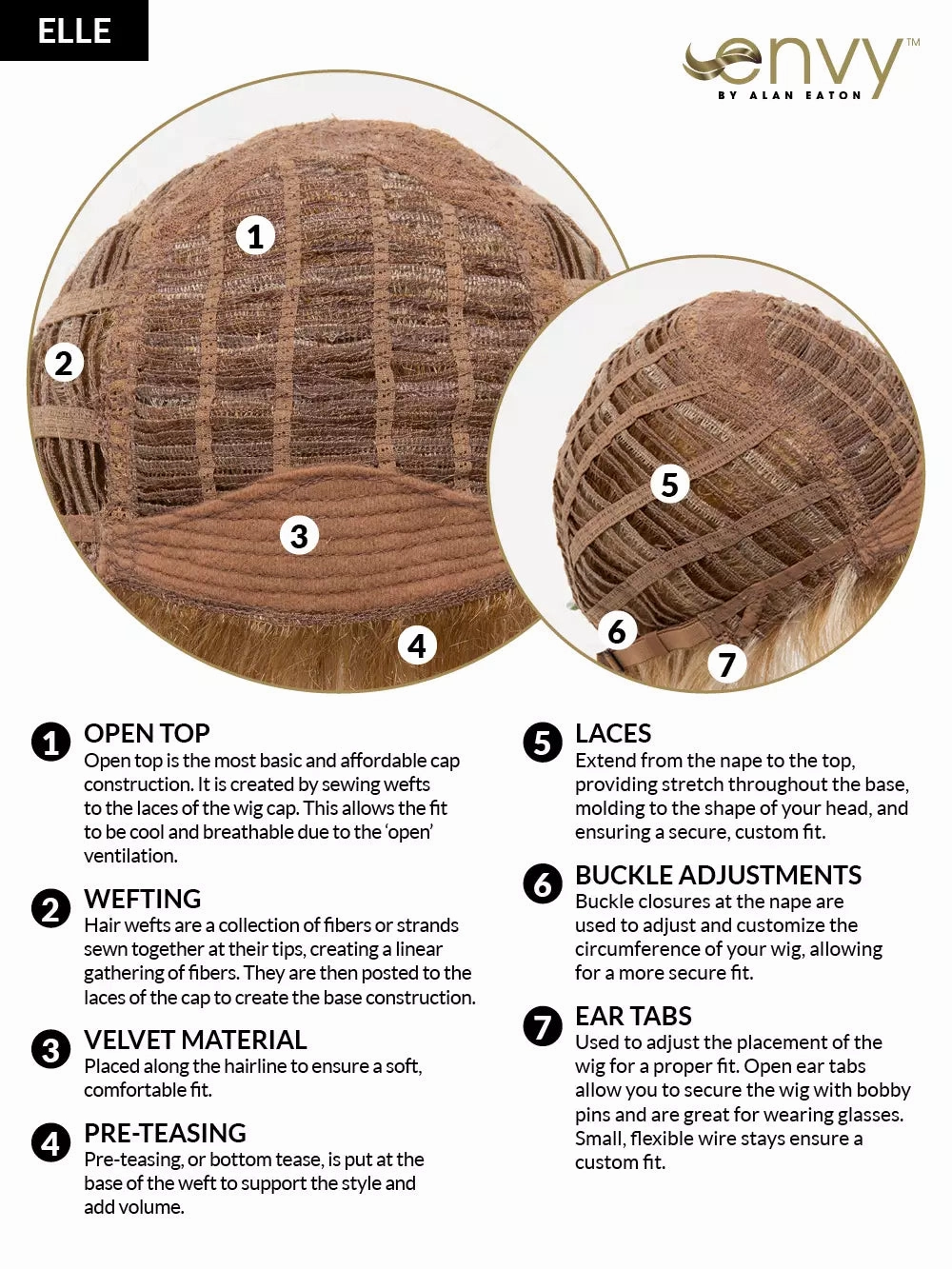 Elle Wig by Envy | Open Top | Synthetic Fiber