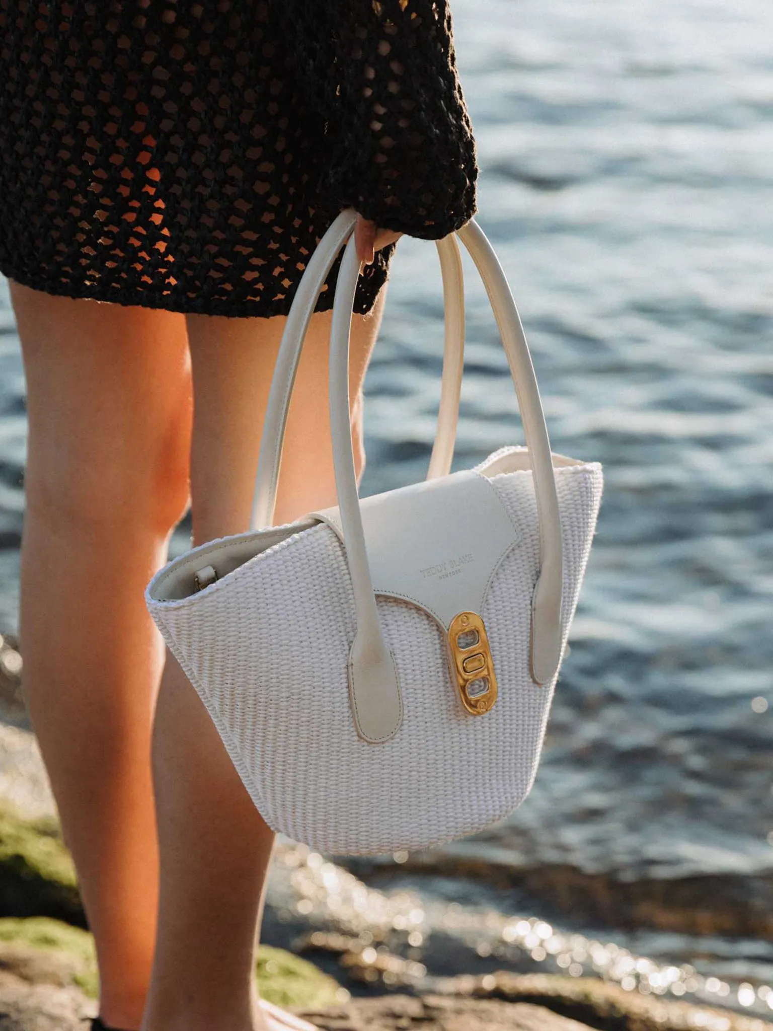 Emily Raffia 11" - Cream