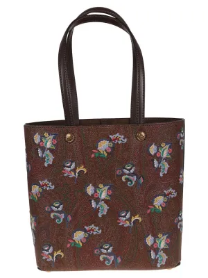 Essential Small Tote Bag With Iconic Paisley Jacquard