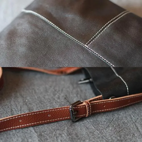 Fashion Womens Black Leather Tote Shoulder Bag Women's Business Tote Work Bag Crossbody Bag