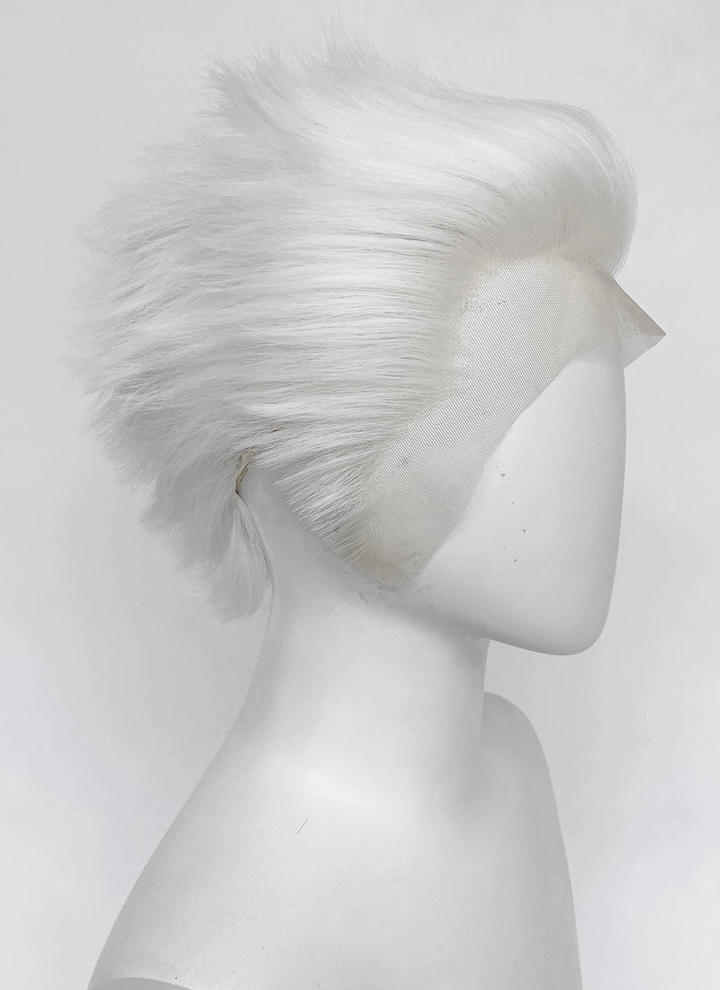 Fate/Stay Night Archer White Wavy Lace Front Synthetic Men's Wig LF6074
