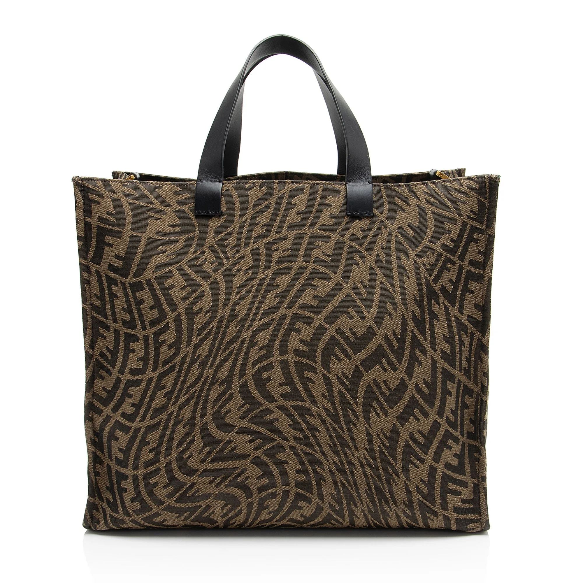 Fendi x Sara Coleman FF Vertigo Canvas Shopping Tote