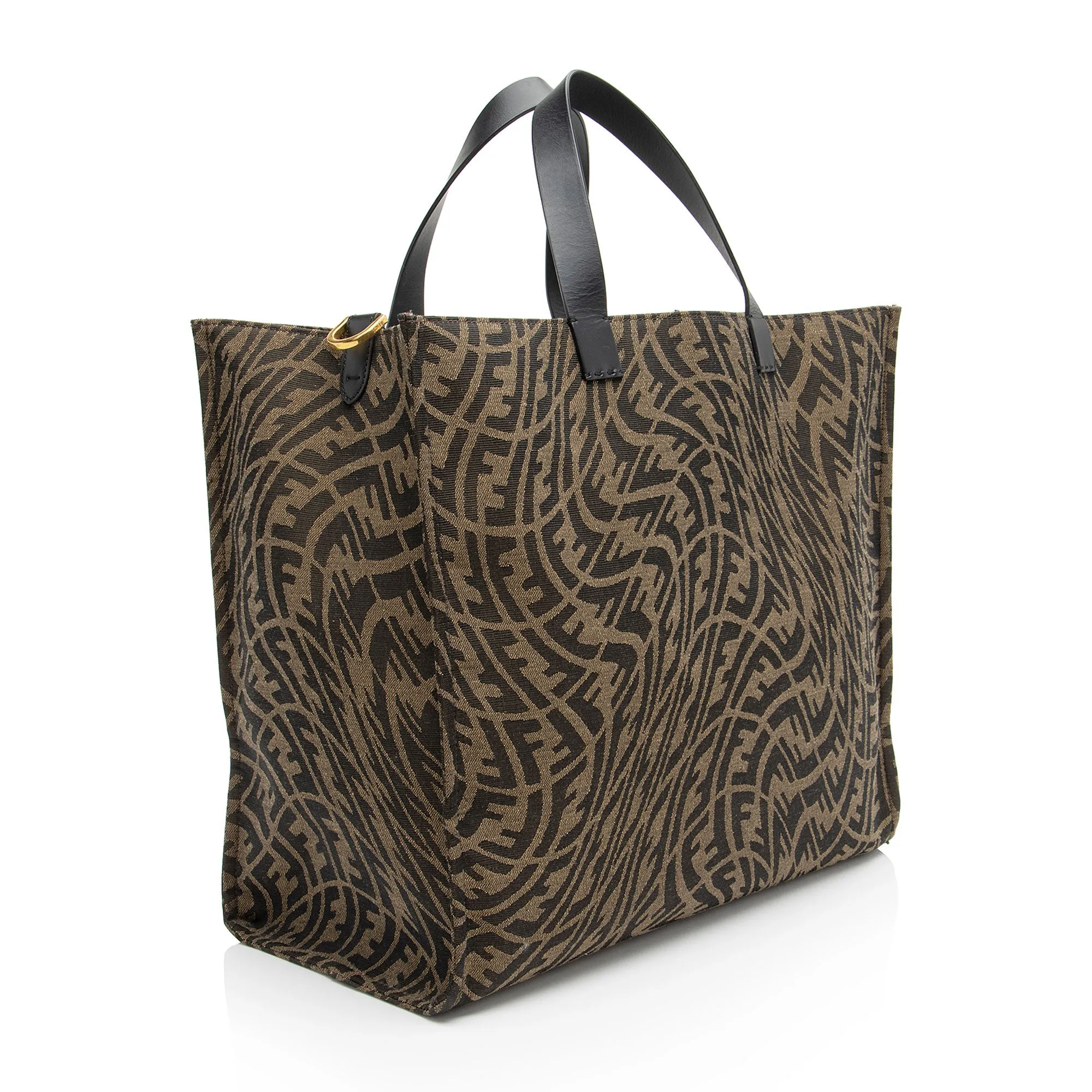 Fendi x Sara Coleman FF Vertigo Canvas Shopping Tote
