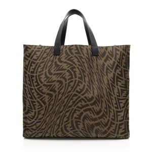 Fendi x Sara Coleman FF Vertigo Canvas Shopping Tote