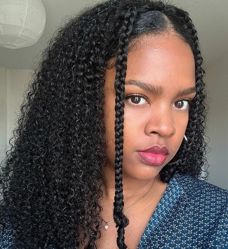 Flip Over Half Wig with Drawstring Kinky Curly Glueless Human Hair Wig
