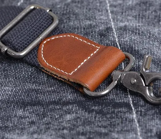 Folk Canvas Mens Sling Bag Vintage Chest Bag One Shoulder Pack for men