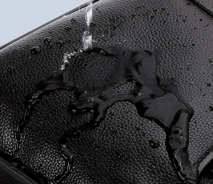 Genuine Black Leather Mens Cool SLing Pack Chest Bag Black Sling Bag Crossbody Bag Pack for men