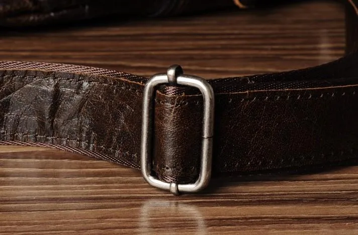 Genuine Cool Leather Mens Sling Bag Chest Bag Crossbody Sling Bag for men