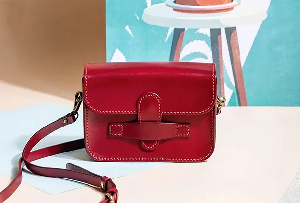 Genuine Leather Handbag Messenger Bag Crossbody Bag Shoulder Bag Purse For Women