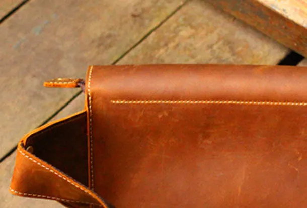 Genuine Leather Mens Cool Belt Chest Bag Sling Bag Crossbody Bag Travel Bag Hiking Bag for men