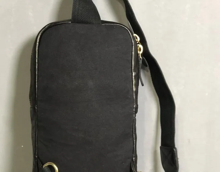 Genuine Leather Mens Cool Chest Bag Sling Bag Coffee Crossbody Pack Sling Pack for men