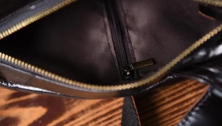 Genuine Leather Mens Cool Chest Bag Sling Bag Crossbody Bag Travel Bag Hiking Bag for men